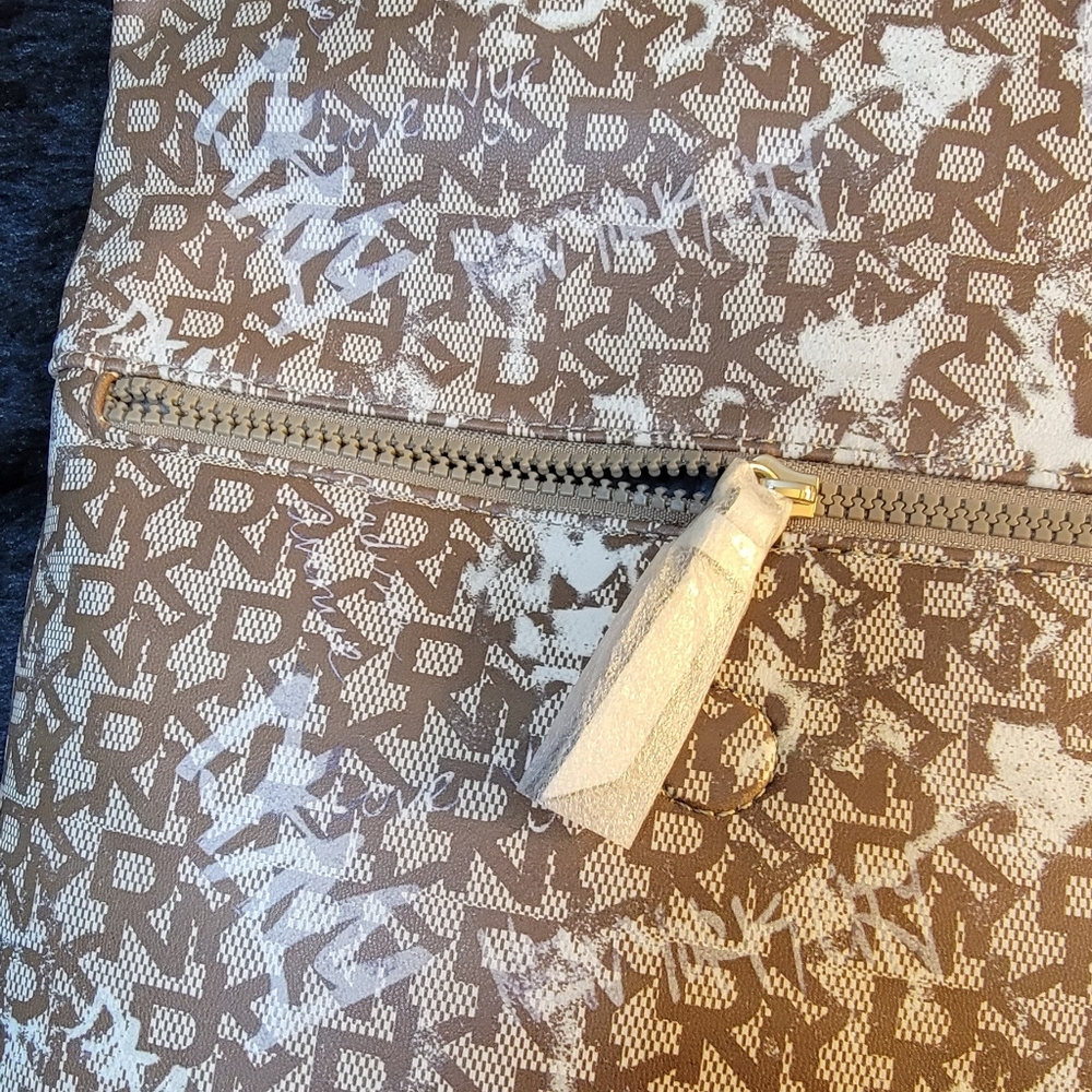 DKNY Brown and White Backpack - Picture 7 of 12